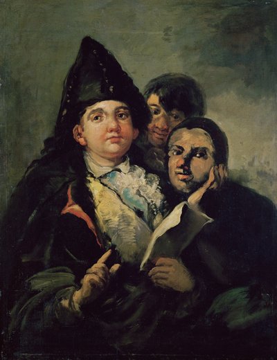 Manolito Guasquez y el loco de Coria de Francisco de Goya